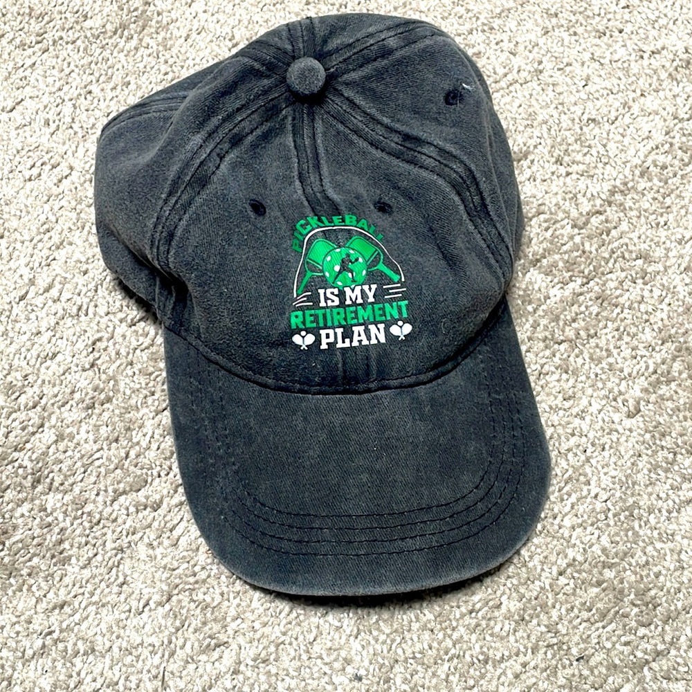 - New Pickle Ball hat in grey adjustable strap